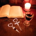 thumbnail image 4 of Birthday And Wine Beverage Heart Bottle Stoppers Shape Anniversary For Wedding Kitchen，Dining Bar, 4 of 6