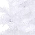 thumbnail image 2 of vidaXL Corner Artificial Christmas Tree LEDs&Ball Set White 150 cm PVC, 2 of 5