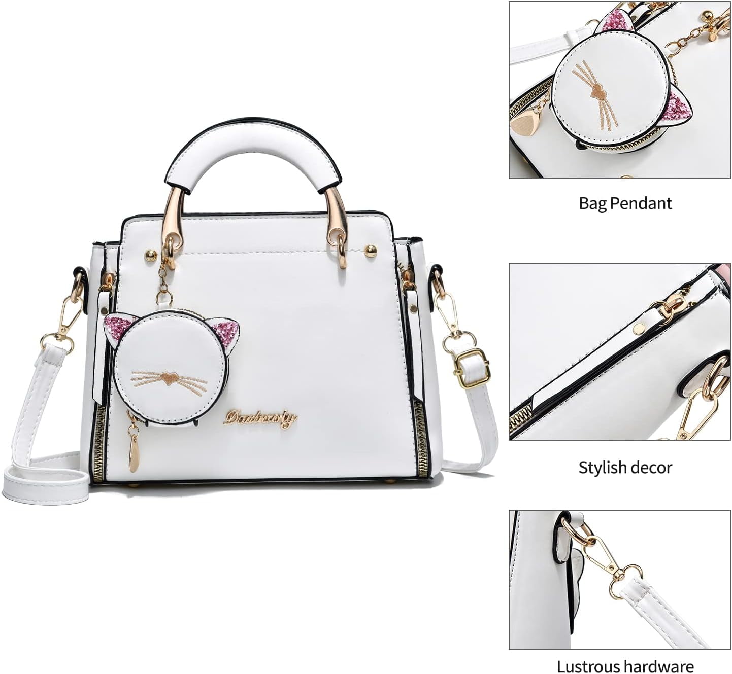 Kwuty Fashion Purses and Handbags for Women Ladies Crossbody Bags Top Handle Satchel Shoulder Bags Small Totes