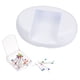 thumbnail image 5 of Cojín magnético Uxcell con 100 alfileres de cabeza de plástico, soporte de alfileres magnéticos con cajón, blanco, 5 of 7