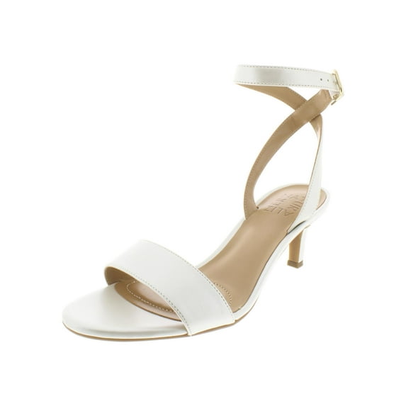 Naturalizer Womens Tinda Faux Leather Dress Sandals White 11 Medium (B,M)
