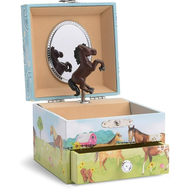 Joyero Alhajero Infantil Musical Cajón para Joyas Niña verde Estandar