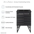 thumbnail image 6 of Annecy 24 in. Black Walnut Bathroom Vanity With Black Ceramic Sink Top, 6 of 6