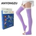 thumbnail image 2 of Bas de Sommeil Élastique Haute Pression 420d Médical Ouvert pour Modeler le Mollet Prévenir les Varices Bas de Compression 1 Taille Unique, 2 of 2
