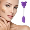 thumbnail image 2 of Unique Bargains 2 Pcs Smooth Facial Mask Brush Knife-shaped Deep Purple, 2 of 5