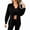 Black-09, variant on Perfectbot Women's Button Down Shirt with Pockets, Corduroy Long Sleeve Oversized Shacket for Fall Winter