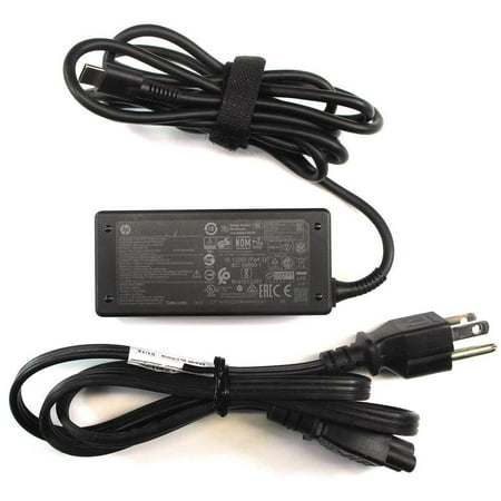 Original HP 15V 3A 45W USB-C AC Adapter Laptop Charger Power Cord for HP Chromebook 11, 12, 13, 14, 15, x2, x360; HP Envy 12; HP Elite; HP EliteBook; HP Pavilion; HP Spectre 12, 13; HP Fortis; HP x2