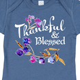 thumbnail image 4 of Inktastic Thankful and Blessed Inspirational Saying with Flowers Boys or Girls Baby Bodysuit, 4 of 5