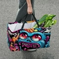 thumbnail image 7 of Graffiti Premium Oxford Cloth Picnic Basket - Reusable, Foldable, Large Capacity Storage Box, Ideal Storage Bin or Shopping Basket for Outdoor Adventures, 7 of 7