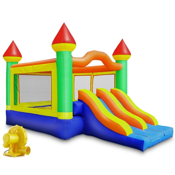 Cloud 9 Mega Slide Bounce House & Blower - Commercial Grade Inflatable Bouncer