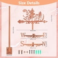 thumbnail image 2 of Plant Weather Vane for Roof Mount Vintage Fern Plant Metal Weathervane Wind Direction Indicator Wind Vanes Signs, 2 of 7