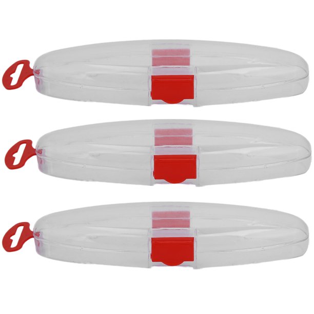 Juego de cajas de plástico duraderas para cebos de pesca, 3 piezas, contenedores portátiles para señuelos con soporte, almacenamiento ideal de aparejos (grande) Fisherman's Companion