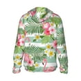 thumbnail image 2 of Picia Tropical Flamingo Women's Men's UPF 50+ Sun Protection Hoodie Shirt Long Sleeve SPF Fishing Outdoor UV Hiking Lightweight Shirts-XX-Large, 2 of 9