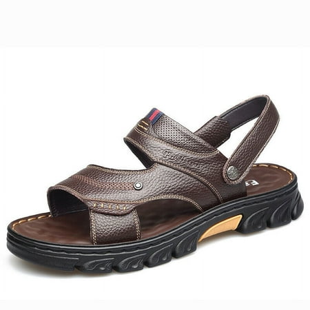 

Men s Sandals Leather Open Toe Beach Sandal Summer Shoes Waterproof Fisherman