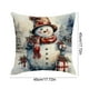 thumbnail image 3 of CaiYueKe Christmas Snowman Pillow Cover, Linen Cushion Case with Holiday Print, Soft Decorative Sofa Bed Pillowcase for Winter Home Decor, Festive Holiday Living Room Accessory, 3 of 7