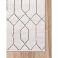 thumbnail image 5 of Marilyn Monroe Glam Collection Area Rug - Trellis (2' 7" x 12' Runner White Silver/Silver), 5 of 8