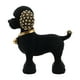 thumbnail image 1 of Estatua de resina con cuentas de perro para escritorio, mesa de comedor, centro de mesa, adorno de cachorro Negro, 1 of 9