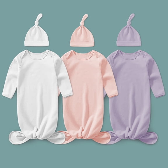 3 Sets Of Newborn Swaddle Blankets And Hats For 0-6 Months Boys And Girls Newborn Gift Newborn Essentials Infant Boy Girl Baby Blankets And Wraps