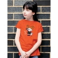 thumbnail image 2 of Halloween Girl W Candy T-Shirt Juniors -Image by Shutterstock,  x-Small, 2 of 4