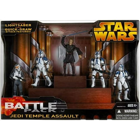 Star Wars Battle Packs 2005 Jedi Temple Assault Action 