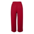 thumbnail image 5 of Women's Sports Fitness Pants Casual Loose High Waist Pants Drawstring Jogging Pants Women's Straight Leg Wide Leg Pants Casual Pants Yoga Pants, 5 of 6