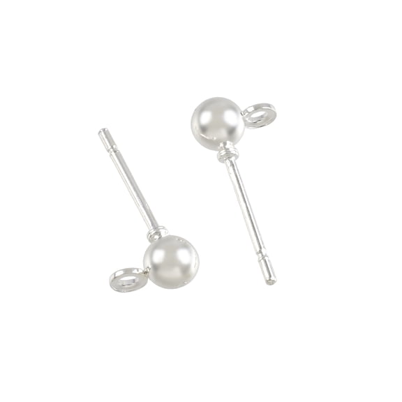 12 Pack: Earring Post Ball Top by Bead Landing