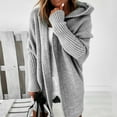 thumbnail image 5 of Cardigan Women Long Knitted Casual Vintage Loose Sweater Coat Solid Oversized Sweater Korean Fashion Female LOVE DOCK 2022, 5 of 6