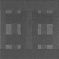 thumbnail image 1 of Ahgly Company Tapis d'Intérieur Lavable en Machine Carré Transitionnel Gris Foncé Noir, 6 Pieds Carré, 1 of 7