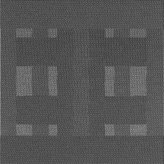 Ahgly Company Indoor Square Patterned Dark Gray Black Area Rugs, 4' Square