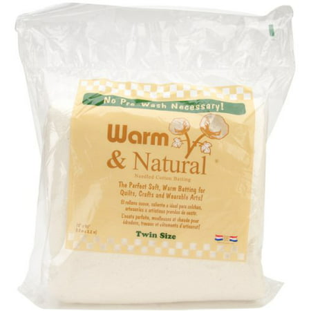 Warm Company Batting 72-Inch by 90-Inch Warm and Natural Cotton Batting ...