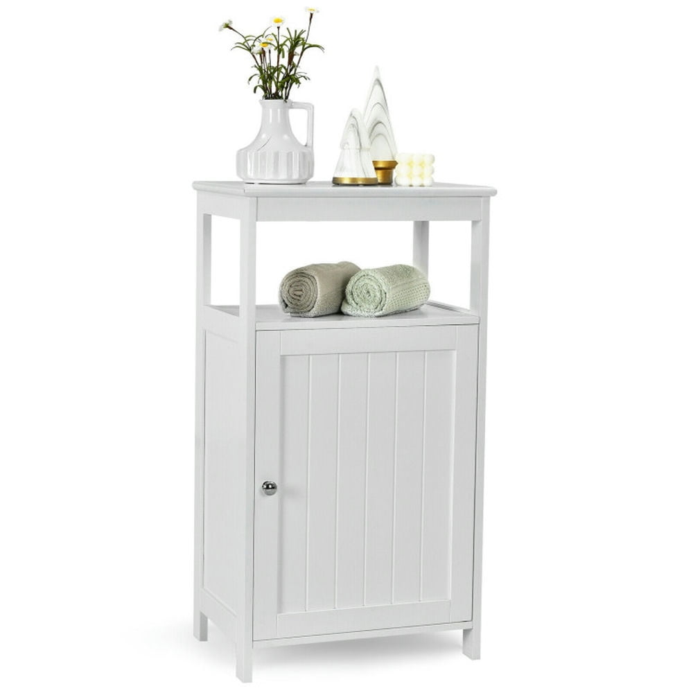 Finihen Bathroom Storage Cabinet, Bathroom Floor Cabinet, Bathroom Floor Cabinet with Adjustable Shelf, for Bathroom, Living Room, Bedroom, Kitchen, White Finihen Bathroom Storage Cabinet, Bathroom Floor Cabinet, Bathroom Floor Cabinet with Adjustable Shelf, for Bathroom, Living Room, Bedroom, Kitchen, White