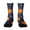 356#Blue, variant on Unisex Halloween Print Mid Calf Socks Breathable Elastic Ribbed Cuff 1 Pair Daily Socks
