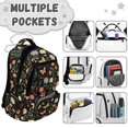 thumbnail image 7 of FKELYI Butterfly Flower Star Print 17 Inch School Backpack for Kids Schoolbag Casual Daypack with Multi-Pockets for Girls Spacious Rucksack Bookbag for Elementary Student, 7 of 7