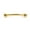 Gold IP, variant on Tongue Barbell Snake Eyes with Cubic Zirconia Stones 16G Anodized Titanuim