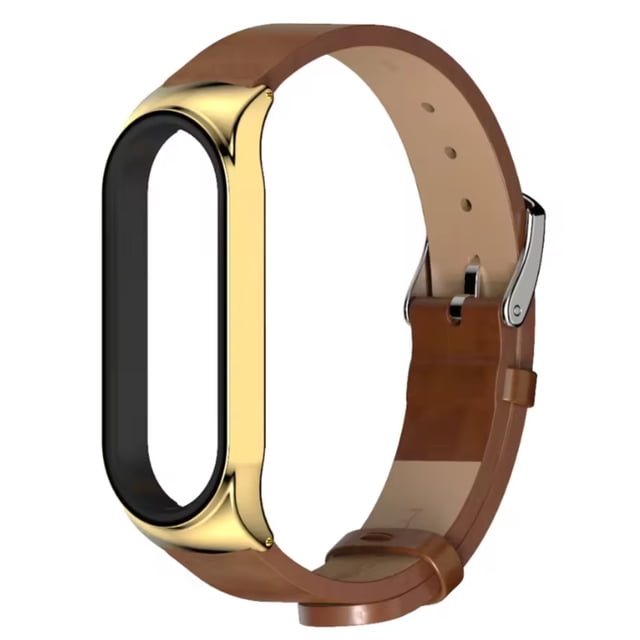 Correa Para Xiaomi Mi Band 8/9/10 Piel Y Acero Inox +1 Mica
