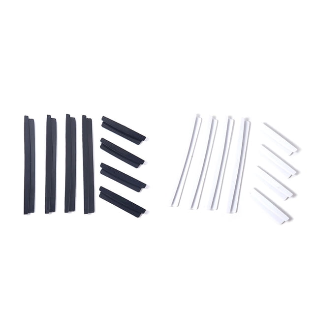 Ruiboury 8X Car Door Edge Guards Set Bumper Strip Kit Trim Molding Protection Anti-rub M white 1Set