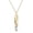 Yellow Gold, variant on Cate & Chloe Tessa 18k White Gold Plated Bar Necklace with Swarovski Crystals, Gift for Women
