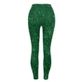 thumbnail image 6 of Meichang St. Patrick's Day Gym Leggings for Women High Waist Shamrock Print Green Tights Stretchy Running Yoga Leggings, 6 of 10