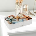 thumbnail image 6 of Starfish Pu Leather Decorative Box with Removable Compartment, Portable Bracelet Holder, Necklace Organizer, and Storage Box, 6 of 6