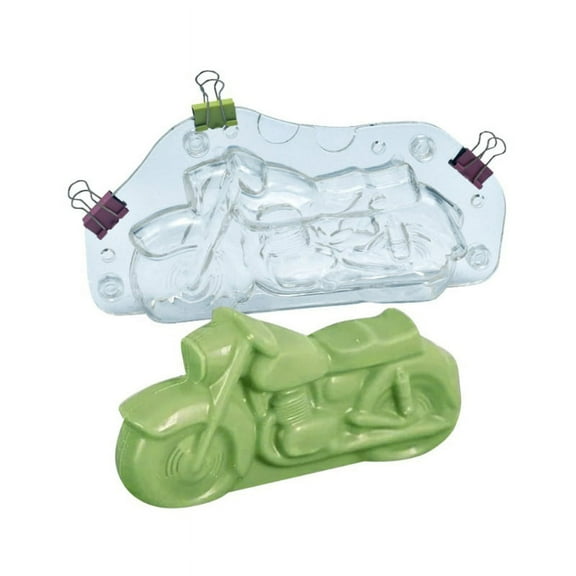 3D Plastic Clear Motorcycle Shape Chocolate Mold Fondant Mold Clay Candy Molds Candy Molding Making Tools Birthday Gifts
