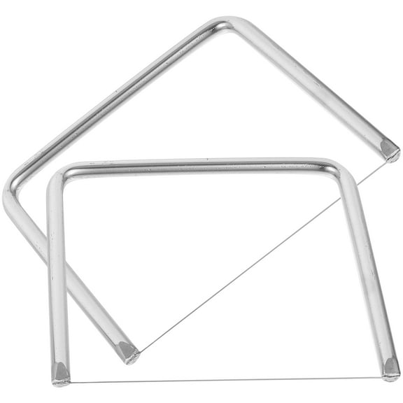 GOOHOCHY 2pcs Stainless Steel Cheese Slicer with Wire Handheld Butter Cutter Kitchen Tools for Hard Block Cheese (Random Color)