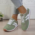 thumbnail image 5 of Womens Casual Fashion Sneakers Classic Retro Walking Shoes (Green 36), 5 of 7