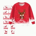 thumbnail image 2 of UAYOTSE Comfortable and Stylish Christmas Print Children Long Sleeved and Long Legged Pajamas Set for Boys and Girls,Sizes 2-3 Years, 2 of 5
