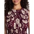 thumbnail image 4 of Time and Tru Women's Sleeveless Smocked Midi Dress, Sizes XS-XXXL, 4 of 5