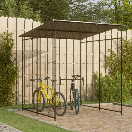 UPC: 8720286359655 | vidaXL Bicycle Shed 74.8 x74.8 x87.4  Steel Black