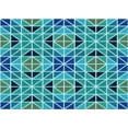 thumbnail image 1 of Ahgly Company Indoor Rectangle Patterned Dark Cyan Green Area Rugs, 5' x 7', 1 of 6