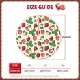 thumbnail image 2 of Sikiie Strawberry Nativity Christmas Tree Skirt, Jesus Christian Winter Holiday Tree Mat Decoration(30-48IN)30", 2 of 6