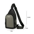 thumbnail image 3 of TIMIFIS Strap Bag Crossbody Backpack Men Ladies Strap Backpack Hiking Backpack Multipurpose Messenger Chest Bag -, 3 of 7