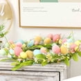 thumbnail image 6 of BingTong Artificial Easter Wreath – Hanging Simulation Garland With Pastel Easter Eggs And Berries For Wall Decor Window Door at Home Office Porch Indoor Outdoor Parties B, 6 of 9