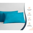 thumbnail image 3 of SGI Pillow Case Turquoise Blue Solid 600 TC Standard 20x26" 2 Piece, 3 of 3